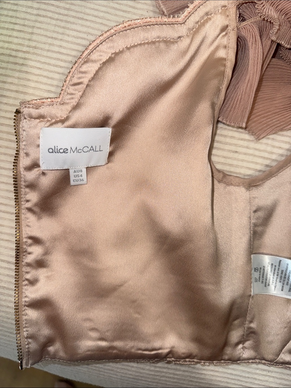 Alice McCall ‘Signed Sealed’ Ruffle Lace Top in Blush - Picture 6 of 11